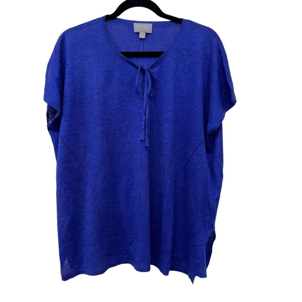 Pure collection short sleeve lightweight womens blouse see note Size: 6‎
